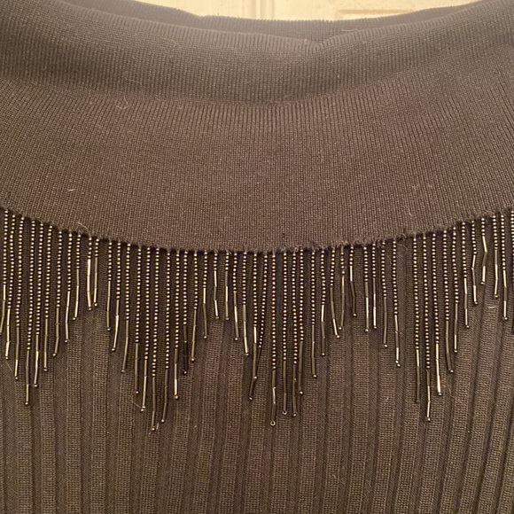 Belldini Beaded Boat Neck Silk Sweater - Picture 2 of 6